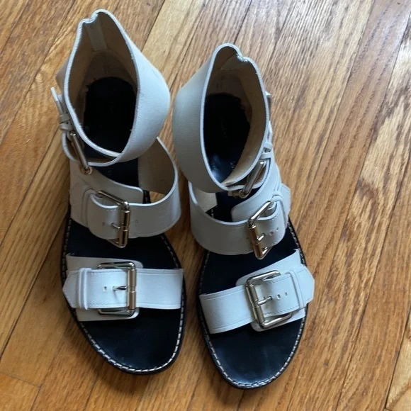 Proenza Schuler White Leather Sandals - Picture 4 of 8